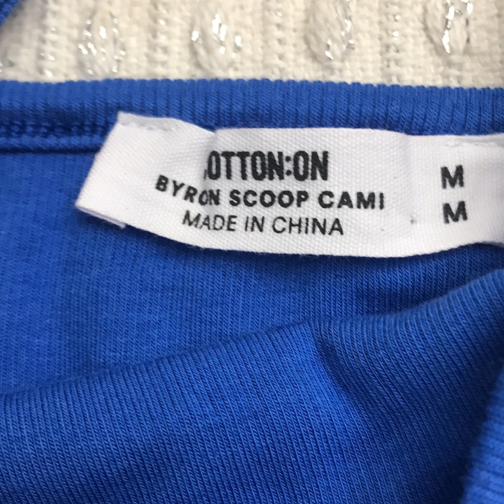 Cotton On Ribbed Tank Tops - Blue & Red - Picture 2 of 4